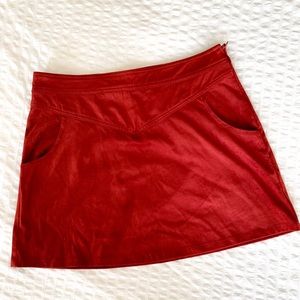 Faux suede miniskirt